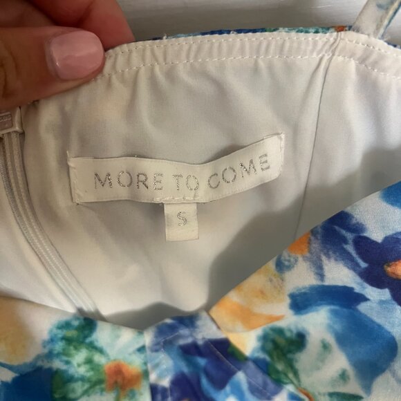 MORE TO COME FLORAL BLUE DRESS - Picture 2 of 2